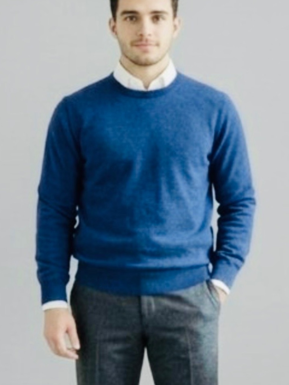 🇮🇹 Giasone Italy 100% Extra Fine Merino Wool Crewneck Sweater